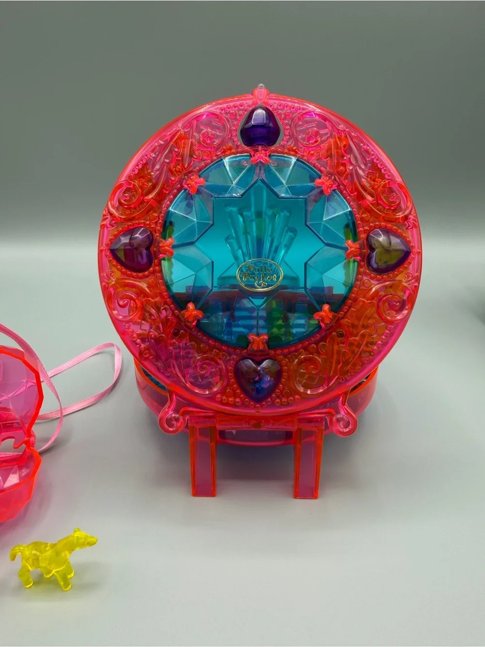 Vintage Polly Pocket 1996 Sparkle Surprise Starshine Palace Complete Set